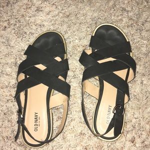 Old navy black sandals